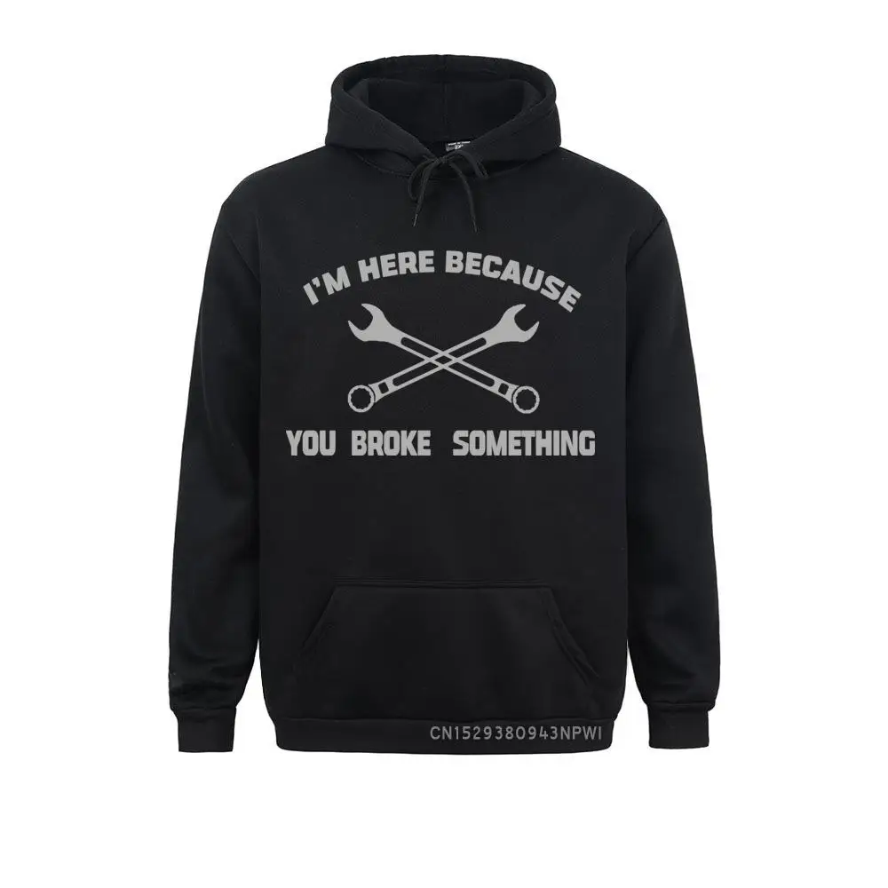 Men Mechanic Sweatshirts Car Fix Engineer Clothing Novelty Long Sleeve Round Collar Coats Printed Hoodie