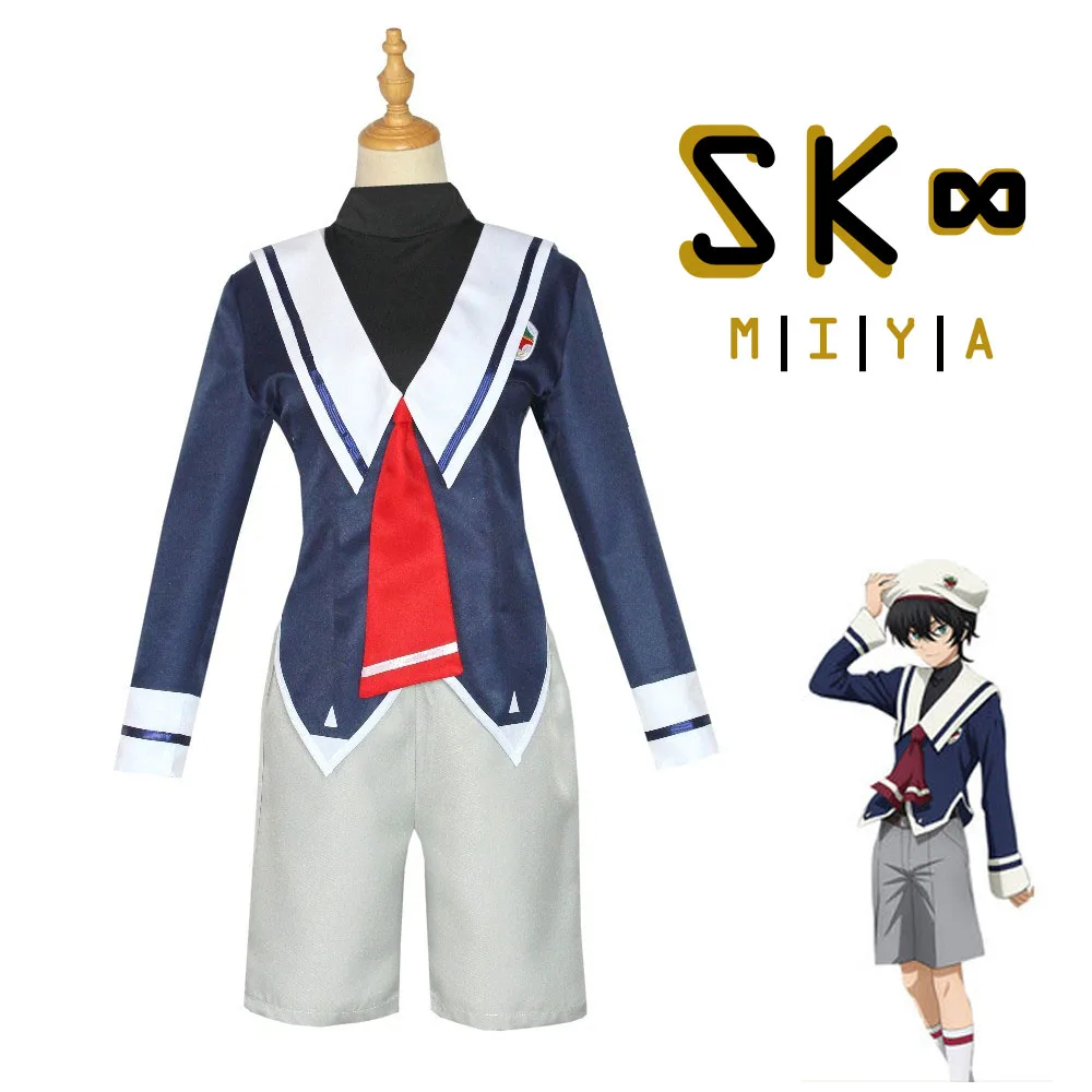 Anime SK8 Vô Cực Miya Chinen Áo Cosplay Thủy Thủ Phù Hợp Với Trang Phục Halloween Unisex Đồng Phục Zentai Phù Hợp Với