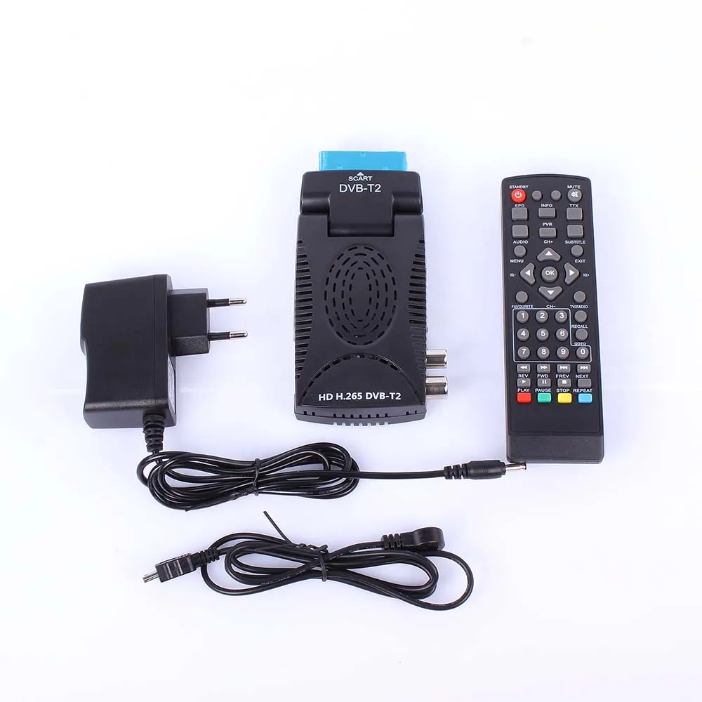 HD Digital H.265 DVB T2 Terrestriai TV Receiver For Italy/Germany/France/Spain Europe DVB-T2 TV Tuner Support Wifi EPG PVR