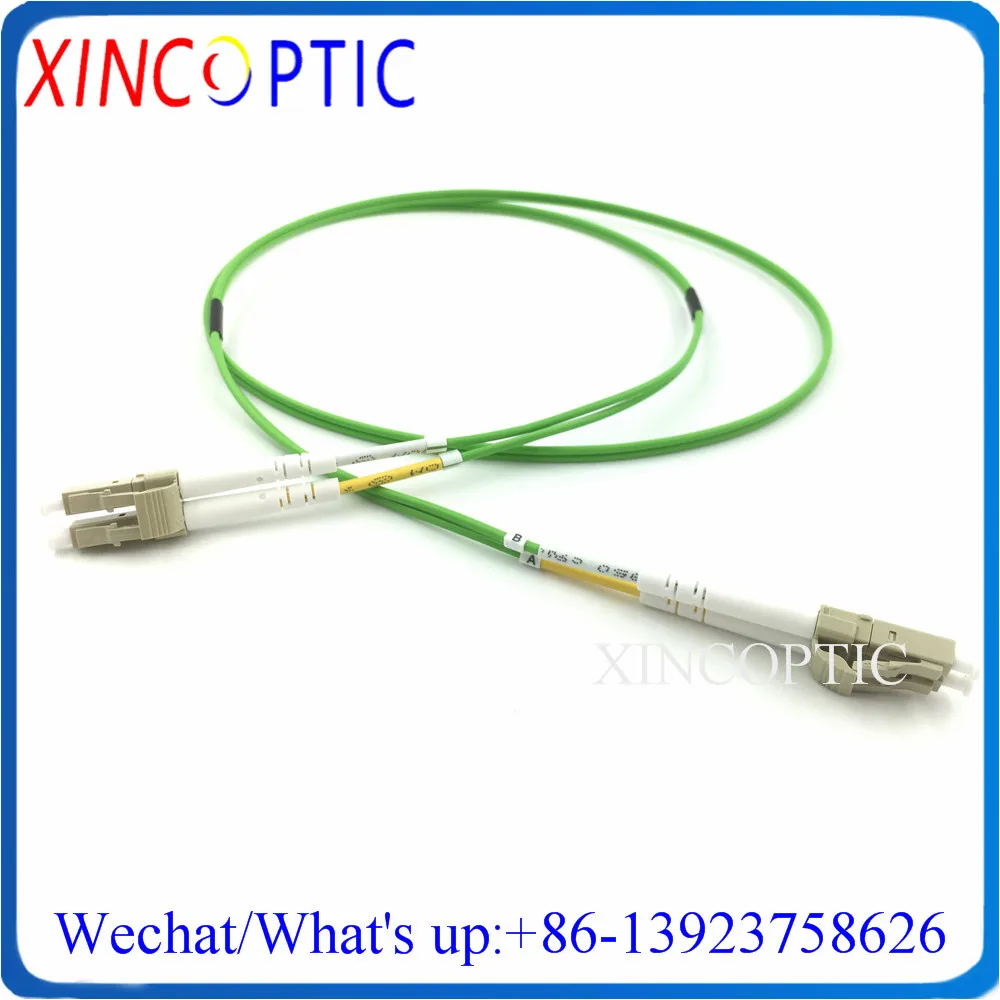 

LC ST FC SC-SC/ST/FC/LCUPC MM Duplex OM5 2.0mm 35M Lime Green Color PVC Multimode DX Dual Fiber Optical Patch Cord Jumper Cable