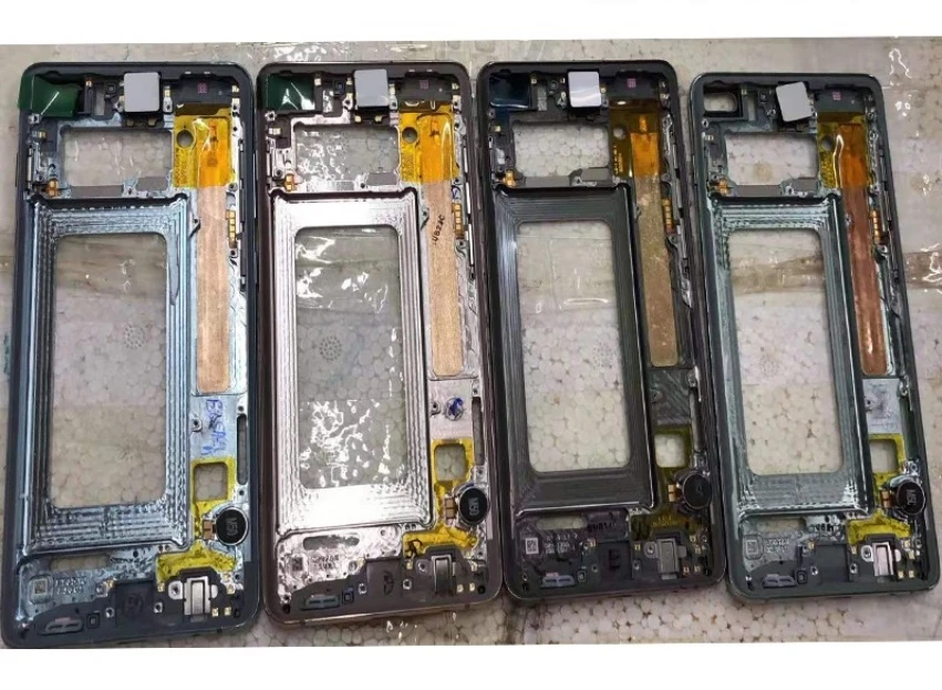 1Pcs For Samsung Galaxy S10 G973 G973F S10 Plus G975F Middle Frame Plate Front Housing Board LCD Supporting Mid Faceplate Bezel