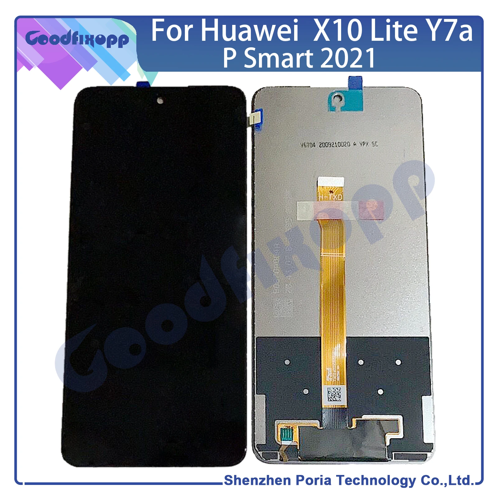 

For Huawei P Smart 2021 PPA-LX2 LX3 Y7A LCD Display Touch Screen Digitizer Assembly For Honor 10X Lite Repair Parts Replacement