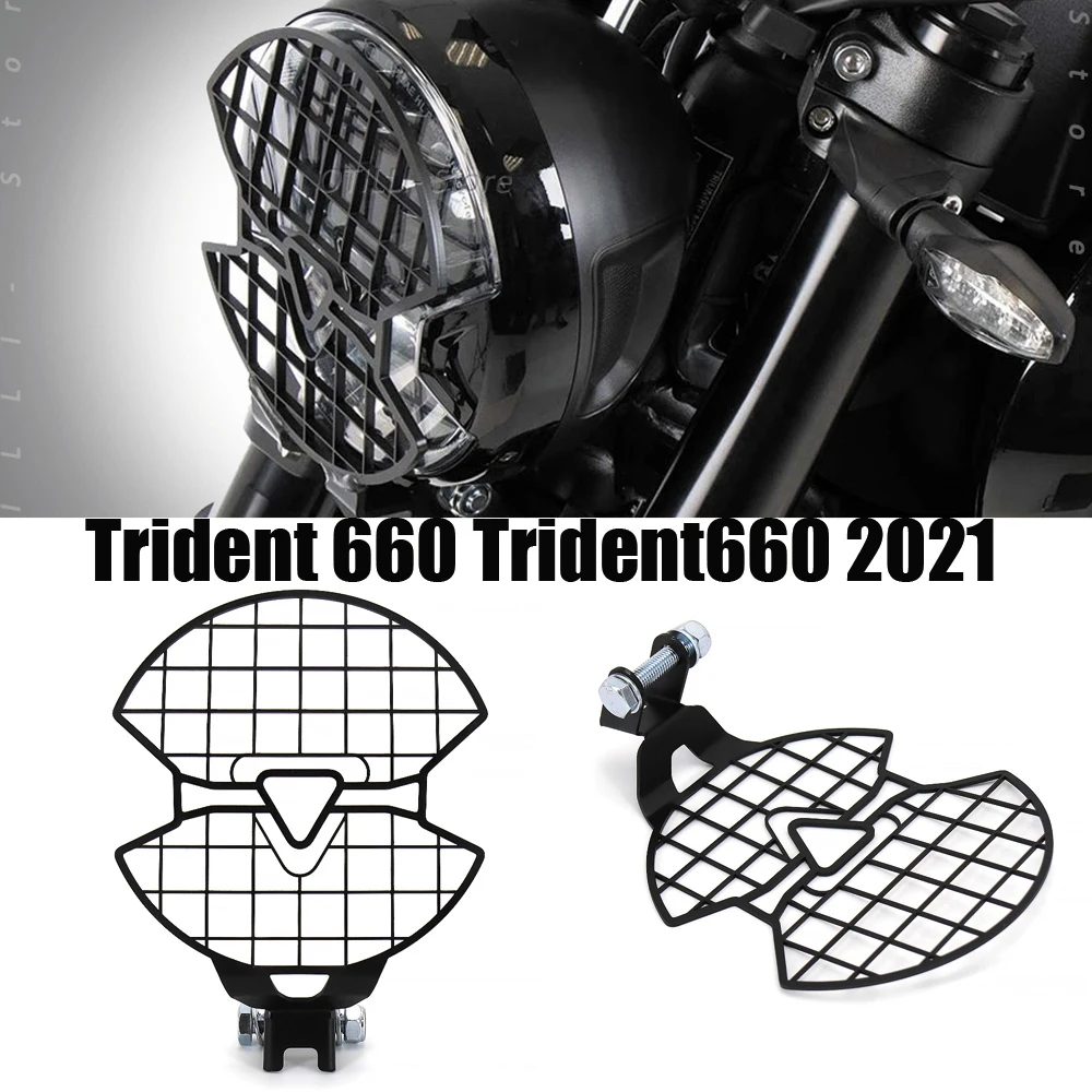 

2021 NEW Motorcycle Accessories For Trident 660 Trident660 Headlight Guard Protector Grill