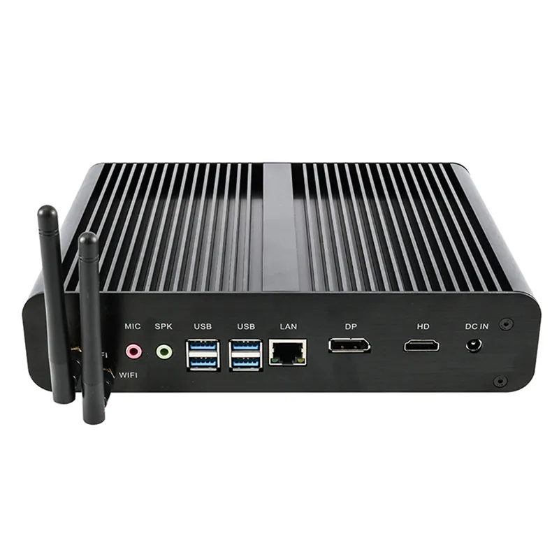 Topton Powerful Mini PC Fanless Industrial Computer i7 10710U 1165G7 Quad Core CPU 64GB RAM 2TB M.2 PCIe SSD Windows 11/10 Pro