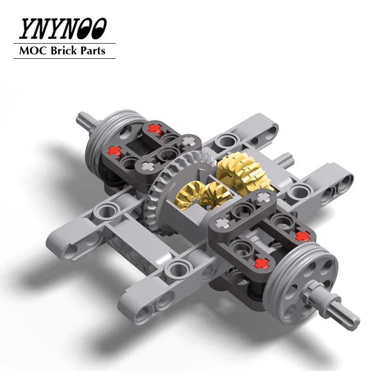 NEW Rear Wheel Differential Gear Assembly Kits Pack fit for MOC Building Blocks Bricks DIY Educational Toys Technical Cars Mode