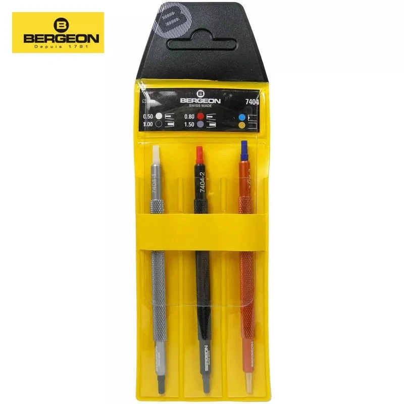 

Bergeon 7404 set of 3pcs Watch Hand Pressers Pusher Fitting Set Kit Watchmakers Repair 5 sizes Tool Excellent Quality