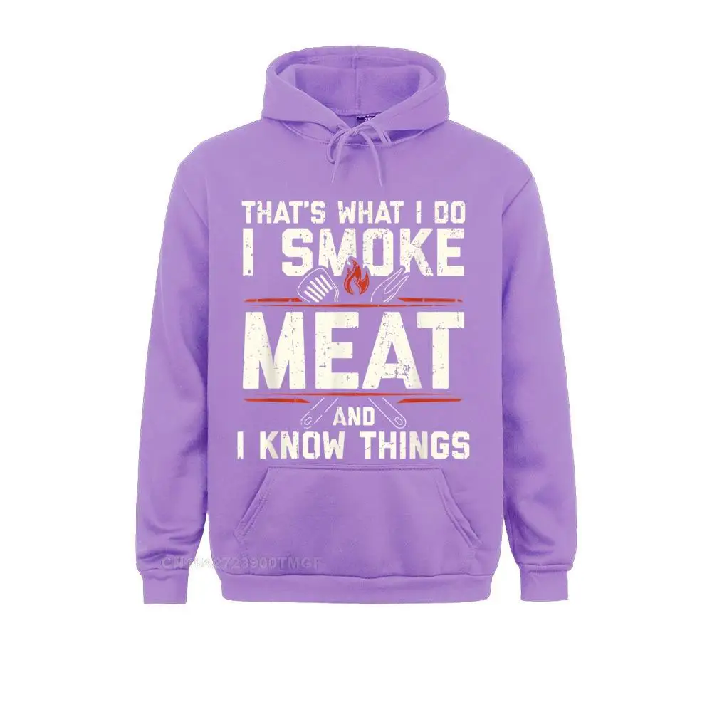 Thats What I Do I Smoke Meat I Know Things Funny Saying Men's Hoodies Party April FOOL DAY Sweatshirts Coupons Sportswears