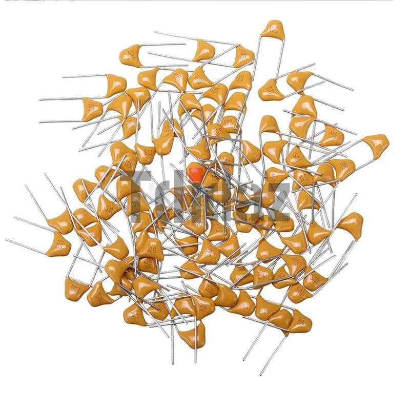 100Pcs 50V monolithic ceramic capacitor 10PF ~ 10UF 22PF 47NF 220NF 1NF 4.7UF 1UF 100NF 330NF 0.1UF 102 104 105 106 103 473 334