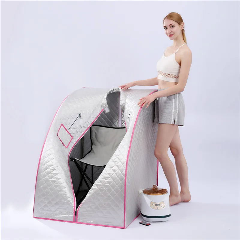 Portable Steam Sauna Generator New Steamer 3.0L 1500W Slimming Household Box Ease Insomnia Stainless Steel Pipe Support