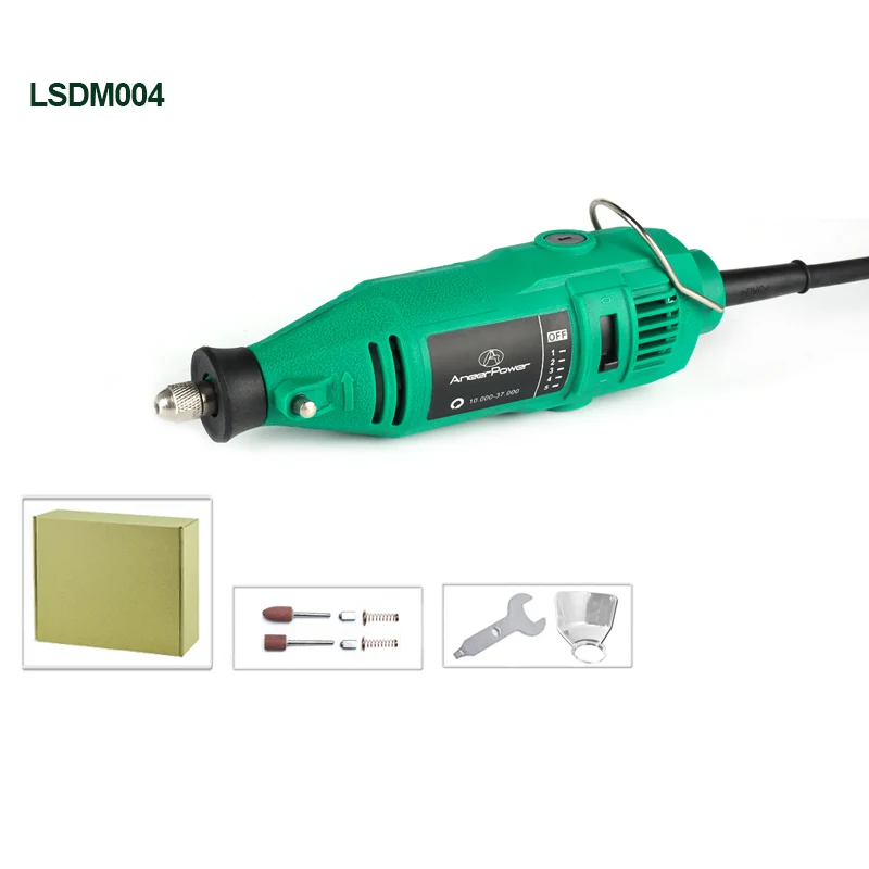 180W Mini Grinder Dremel Exercício elétrico Ferramenta rotativa 5 Variações de velocidade variável Pen DIY DIY para moer Remoção de ferrugem de polimento