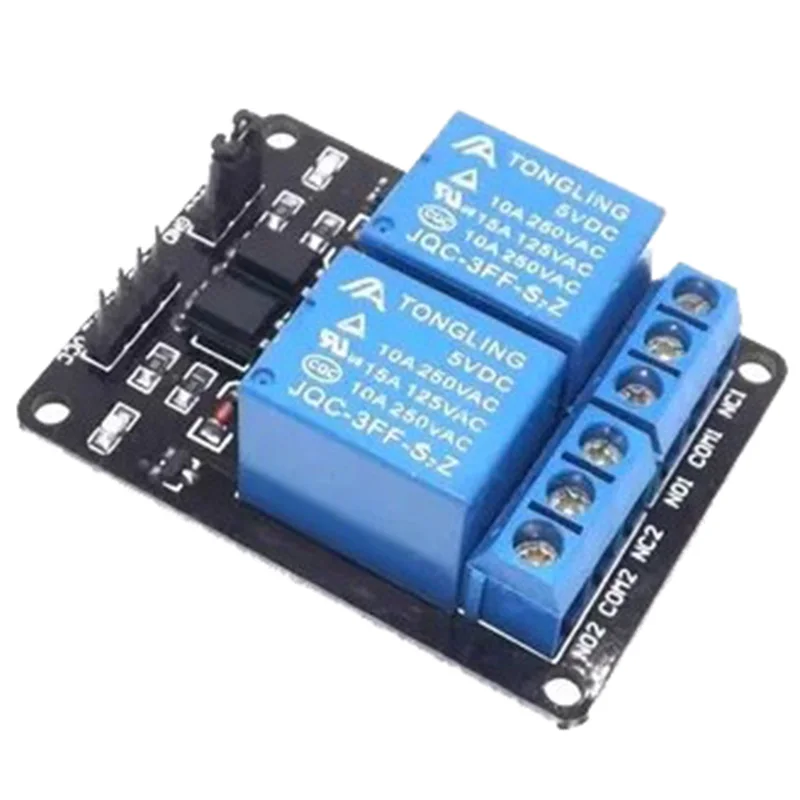 5V 2 Channel Relay Module With Optocoupler Relay Expansion Board Triggered 2-way Low Level Relay Module for Arduino