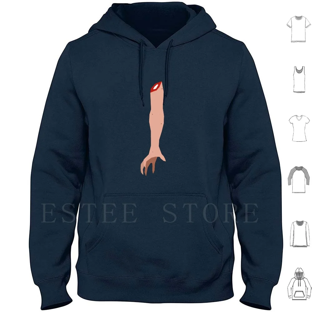 Arm Hoodies Long Sleeve Arm Graphic Design Cannibal