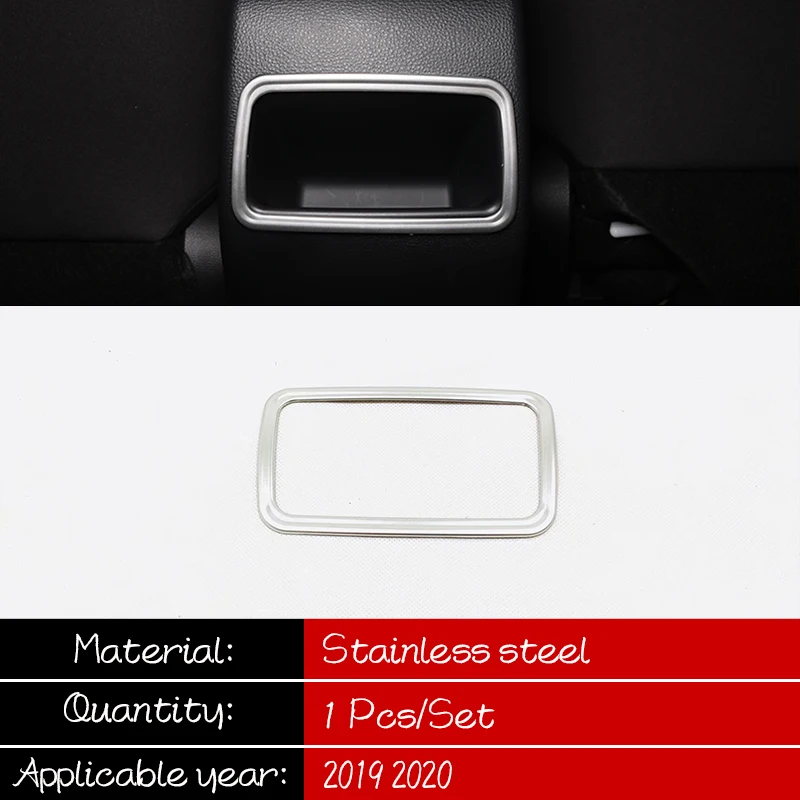 

For Toyota corolla E210 accessories 2019 2020 Stainless steel Car Rear armrest storage box frame cover trim Car styling 1pcs