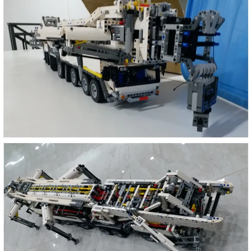 Engineering Vehicle RC Engine Power Function Crane LTM11200 MOC-20920 Building Bricks Blocks DIY Kids for Toys Gifts Christmas