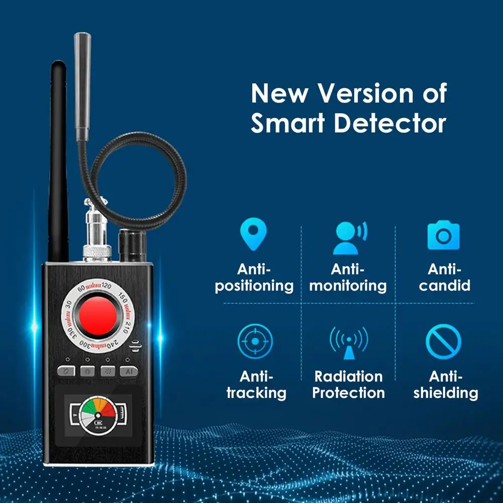 K88 Multi-function Anti-spy Detector Camera GSM Audio Bug Finder GPS Signal lens RF Tracker Detect Wireless Products 1MHz-8GHz