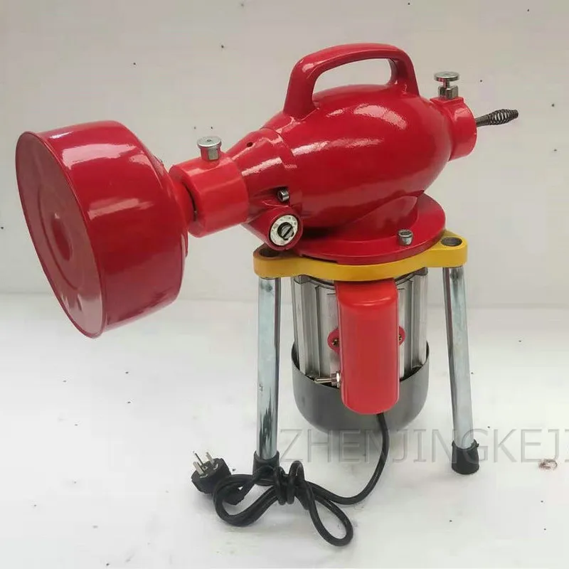 220V Fully Automatic Pipe Dredging Machine Profession Portable Sewer Dredge Electric Toilet Dredge Tool Aluminum Alloy Body 370W