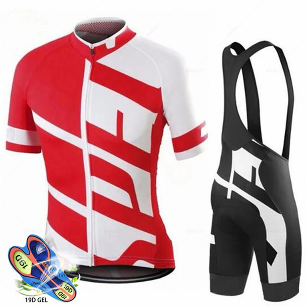 Raphaing Team Cycling Jersey Set for Men, Breathable, Racing, Sport, MTB, Bicycle, Uniform, Summer, 2025