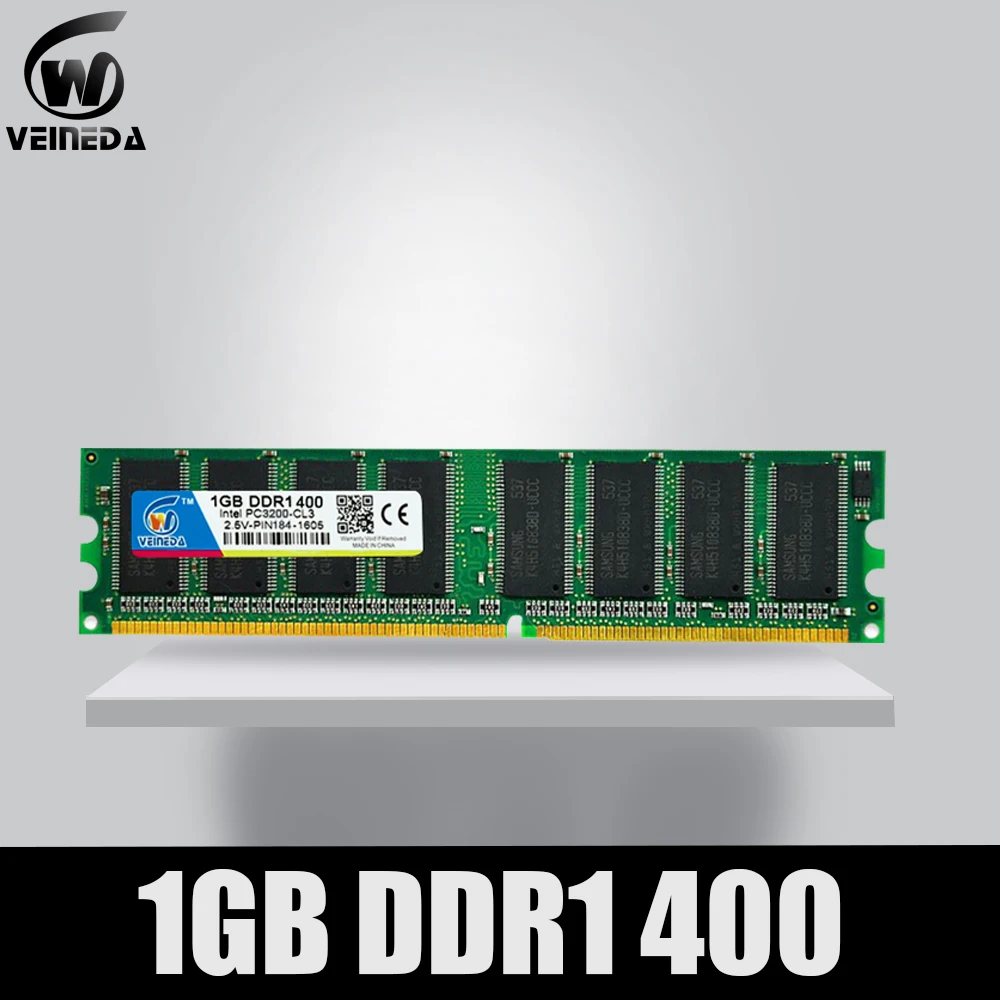 VEINEDA ddr memory ram DDR 1 1gb Rams 400 PC3200 Support PC2100 DDR 266MHz Sdram ,PC3200 ddr 333