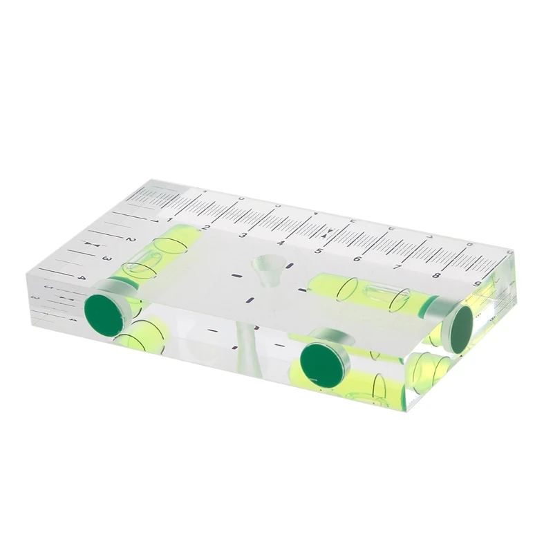 High Precision Transparent Two Direction Magnetic Level Bubble Mini Spirit Level Drop Ship