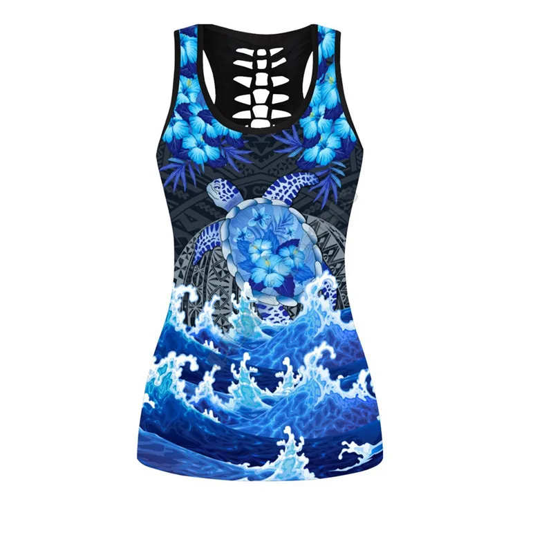 Premium Nurse Combo Outfit Leggings and Hollow out Tank Top Suit Yoga Fitness Soft Legging Summer Women For Girl