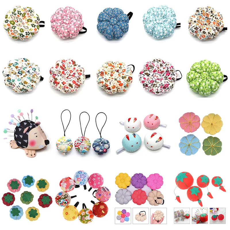 1Pc DIY Craft Needle Pin Cushion Holder Stitch Marker Sewing Pin Cushion Home Sewing Tools Ball Shaped Needlework Accessories