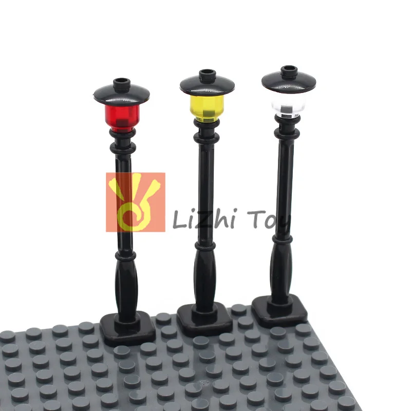 MOC Bricks 2039 Support 2x2x7 Lamp Post 6 Base Flutes DIY Enlighten Building Block Educational Toys Compatible with All Brands