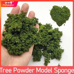 500G Tree Powder Model Sponge Cluster for Bushes Shrubs low Ground Cover DIY Scene Material Green Plant Tufted Railrod Layout