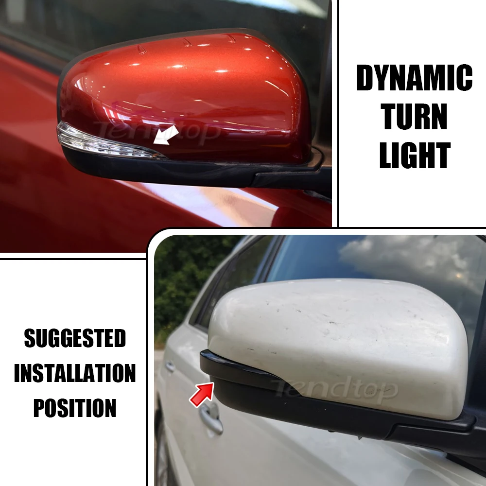

LED Dynamic Turn Signal Side Mirror Indicator Sequential Lights Lamp For Renault Koleos HY 2011-2017 Facelift Model