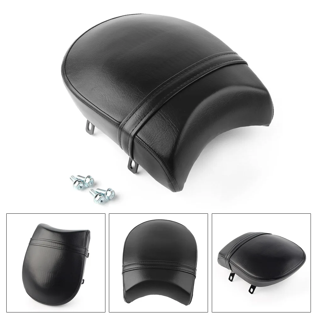 

Motorcycle Leather Rear Passenger Pillion Seat Cover For Victory Boardwalk Judge Vegas Highball Gunner Models