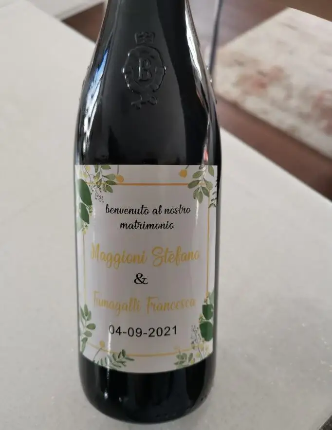 Custom name and date LOGO, personalized stickers, wedding champagne labels, packaging stickers, custom wine bottle labels