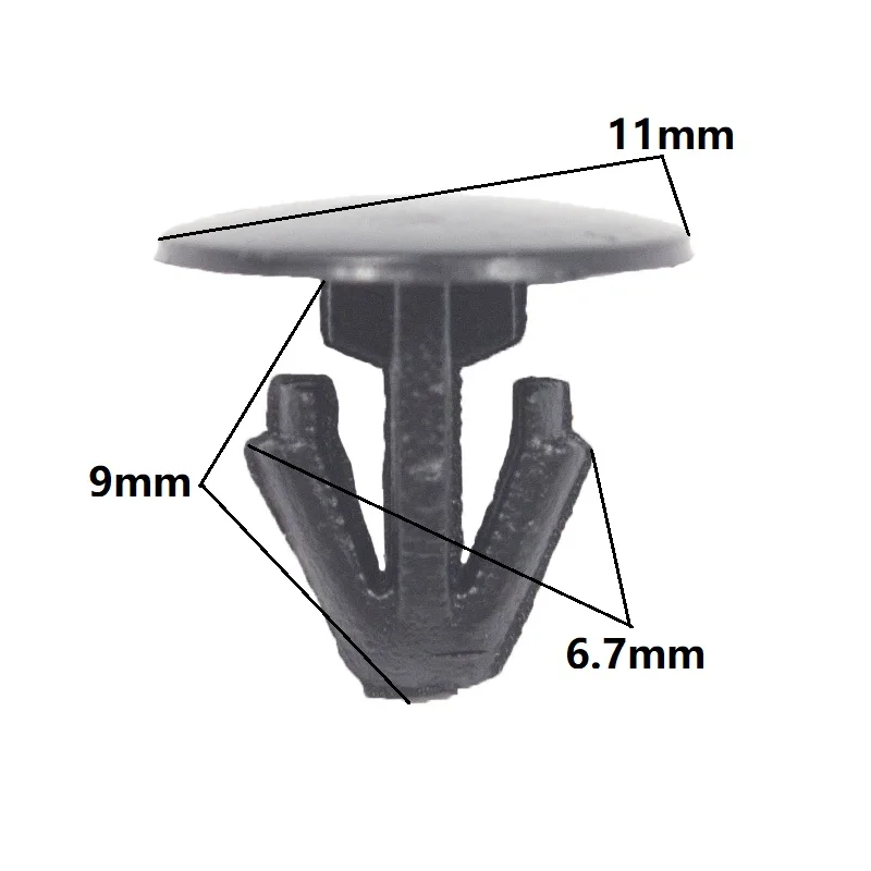 50 Pcs Auto Plastic Sealing Strip Nail for Toyota Honda Fixed Engine Trim Panel Sealing Fastener Clips Rivets