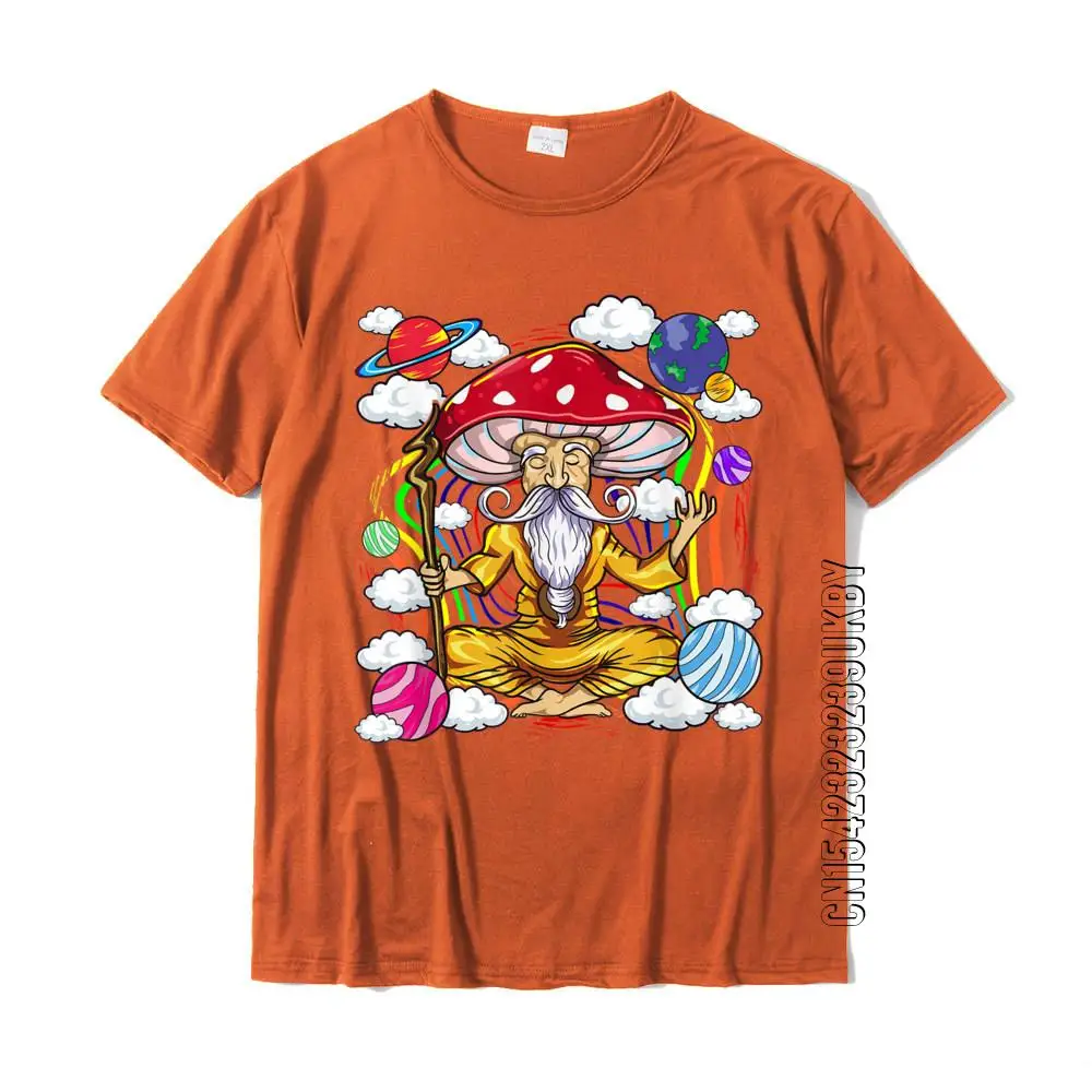 Funny Magic Mushroom Shroom Wizard Trippy LSD Acid Trip T-Shirt Cotton T Shirts For Men Casual T Shirt Brand New Cool