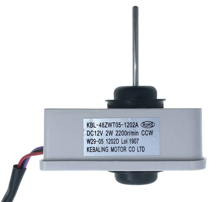 KBL-48ZWT05-1202A (DC12V 2W 2200r/min) Refrigerator Parts Evaporator Fan Motor