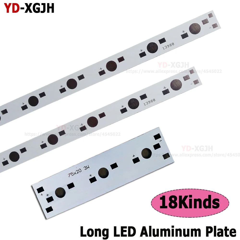 High Power Light Beads 1W3W5W  Long LED Aluminium  PCB  For 100MM 150MM 300MM 390MM 400MM 500MM 595MM 3/4/5/6/7/8/9/12/15/20LEDs