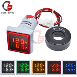 AC 50-500V 0-100A LED Digital Voltmeter Ammeter 110V 220V Voltage Current Meter Car Battery Volt Amp Tester Detector Monitor