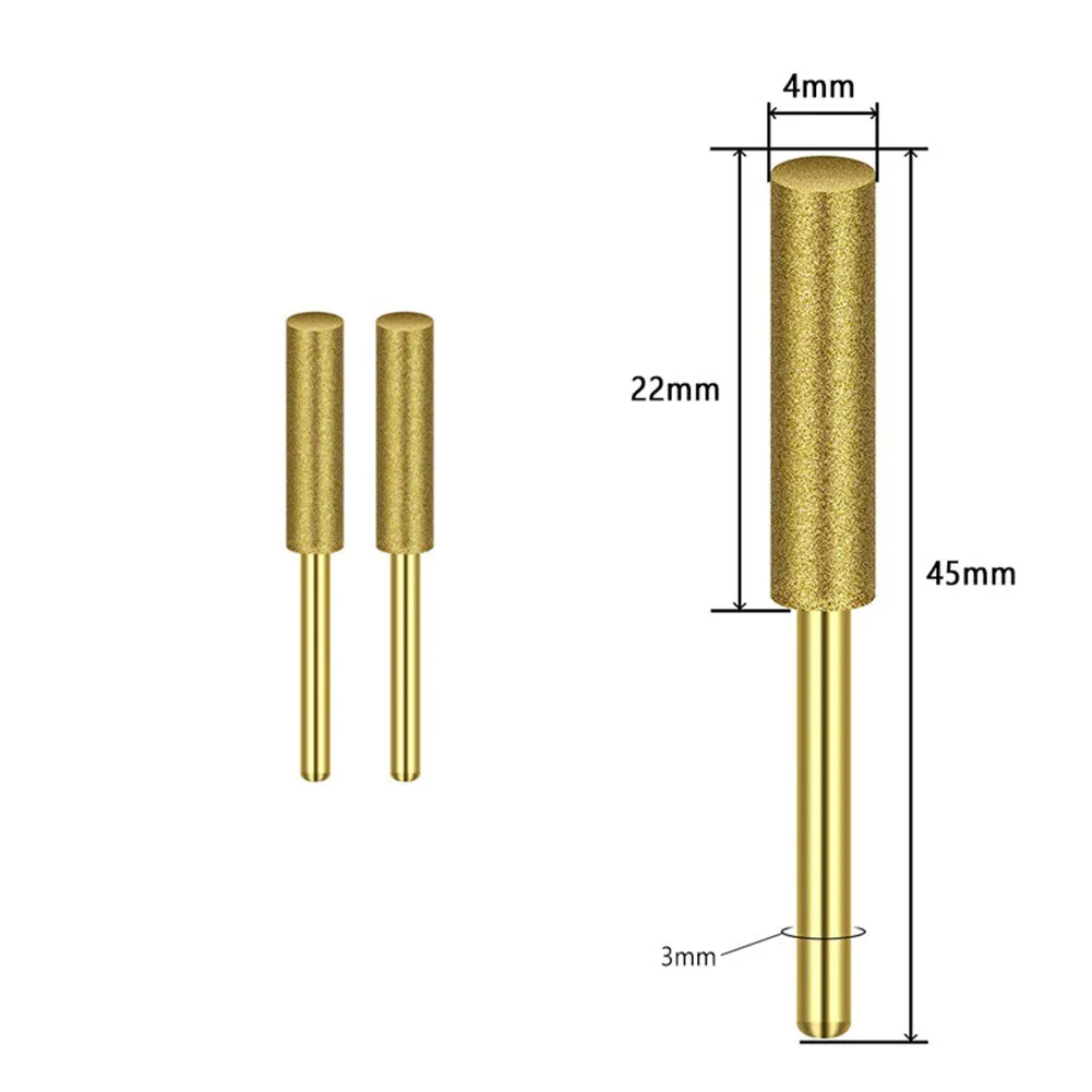 Affilacoltelli diamantati 2Pcs affilacoltelli cilindrici da 4/4/8/5/5mm utensili per affilare i trapani