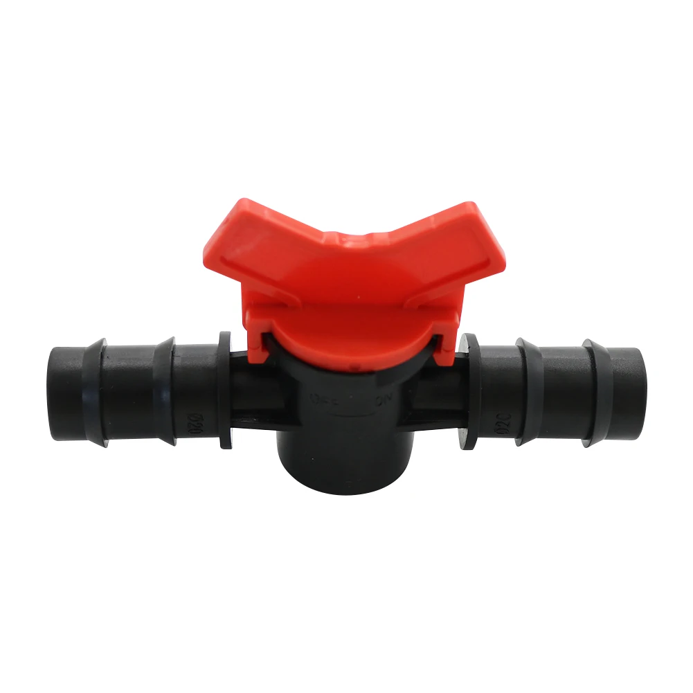 Irrigation Pipe Fittings Control Valve Connected With 16mm Hose Dripping Tube Pass Valve Agricultural Water Flow Control Valve