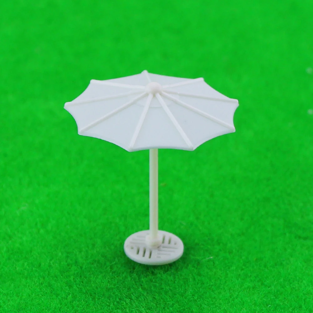 10pcs 1:200-1:75 Miniaure Paraol Model ABS Plastic Beach Umbrella Diy Model Making Architecture Building Layout for Diorama