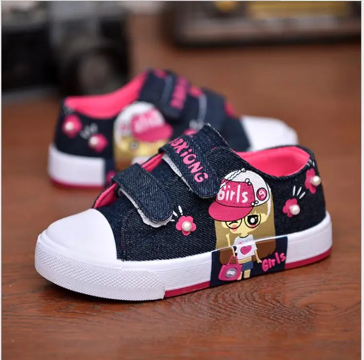 New style children canvas shoes girls and boys fashion flats shoes breathable kids sneakers child casual baby shoes size 25-37