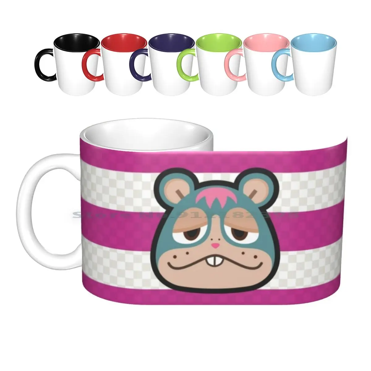 Rodney Animal Ceramic Mugs Coffee Cups Milk Tea Mug Rodney Hamster Animal Dōbutsu No Mori New Leaf Animal New Leaf Acnl Wild