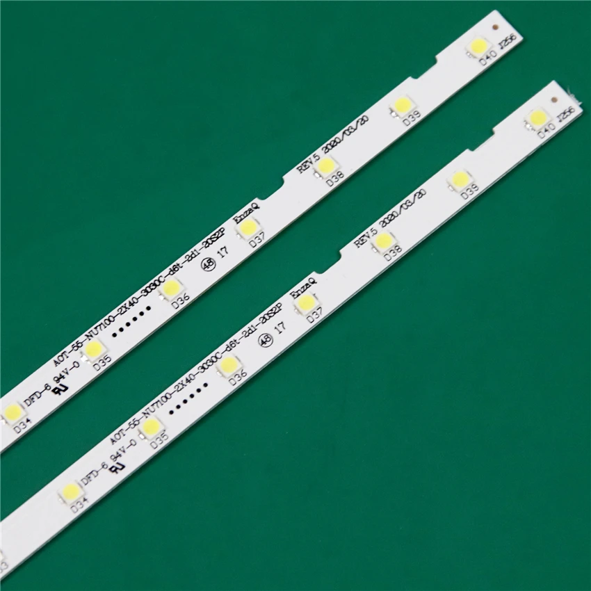 LED TV Bands For Samsung UE55NU7300 UE55NU7370 UE55NU7175 UE55NU7179 UE55NU7302 UE55NU7305 LED Bars Backlight Strips Line Rulers