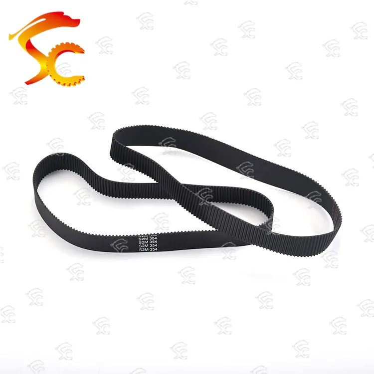 2PCS S2M-354-14mm closed-loop rubber belt S2M-354mm timing belt Teeth 320 Length 177mm width 14mm rubber timing belt S2M