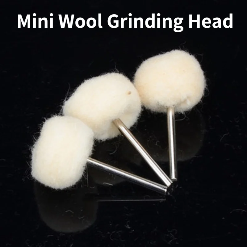 Mini Wool Brush Polishing Wheel Grinding Head Jade Jade Carved Wooden Olive Nuclear Carving Polishing Cleaning Brush