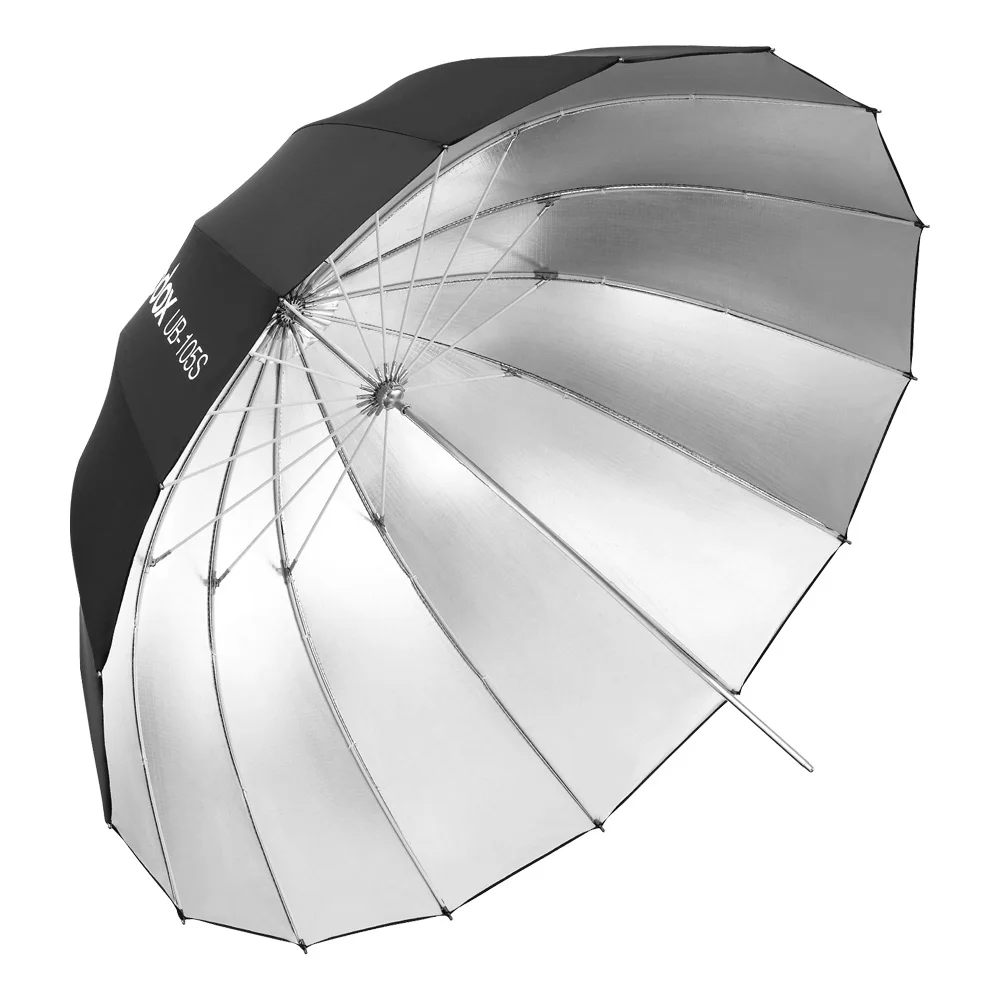 Godox UB-85D 85cm White Parabolic Reflective Transparent Soft Umbrella Studio Light Umbrella with Black Silver Diffuser Cover