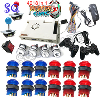 Pandora 3D pro 4018 in 1 Arcade Console Parts 4 player Kit Multi Game Board Wifi Version USB Gamepad Led Button 8 Way Joystick