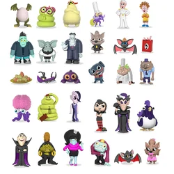 Random Send 1Pcs Hotel Transylvania Bat Action Figure Toys Kawaii Mavis Dennis Dracula Murray Gifts for Kids Girls