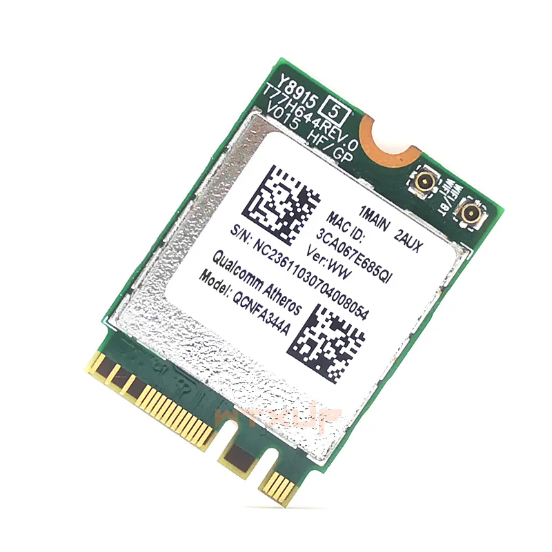 Used Qualcomm Atheros Wireless AC Wi-Fi adapter QCNFA344A NFA344A 802.11ac wifi Dual Band + BT4.1 bluetooth 4.1 NGFF Card