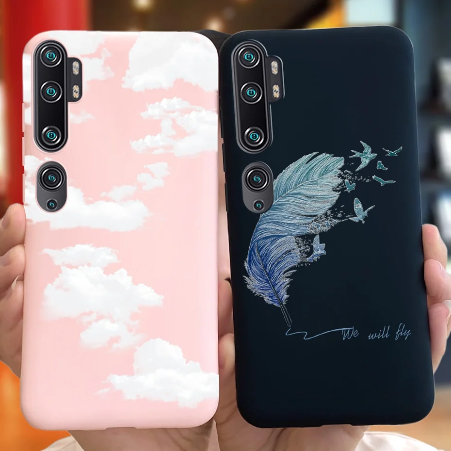 Xiaomi CC9 Pro Mi Note 10 Note10 Pro 케이스 커버 캔디 실리콘 소프트 폰 Xiaomi Mi Note 10 10Pro 용 보호 뒷면 커버