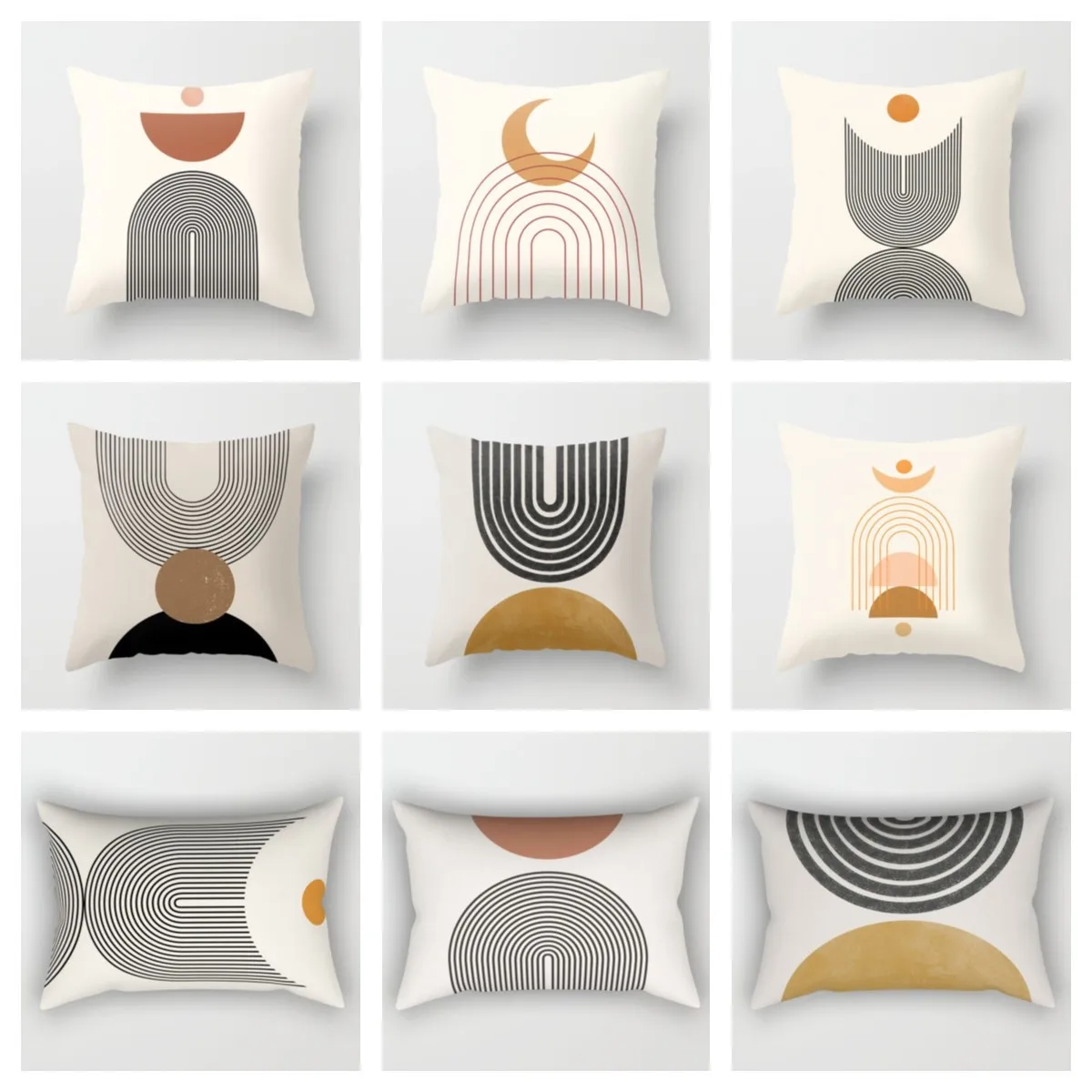Modern geometric abstraction plush pillowcase,cushion covers 40x40,45x45,50x50,60x60,Throw pillowcase home Decoration