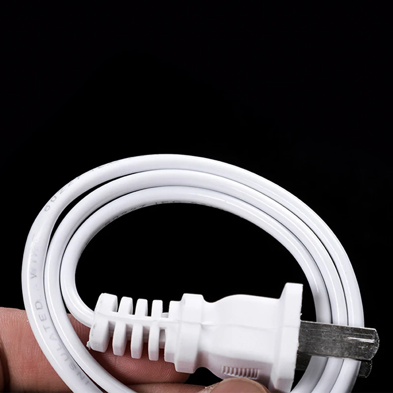 4.5m AC Power Cord White Line Cables Wire Two-pin US Plug Cable Extension